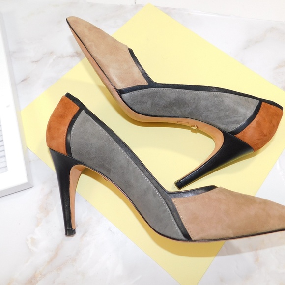 Diane Von Furstenberg suede patchwork point toe - Picture 5 of 7